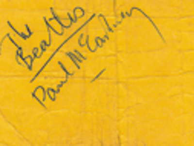 1963 Beatles Autograph Examples