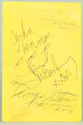 Beatles Autographs 1963