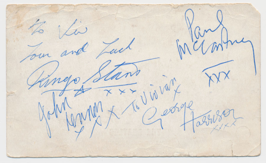 Beatles Autographs 1963