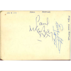 Beatles Autographs 1963