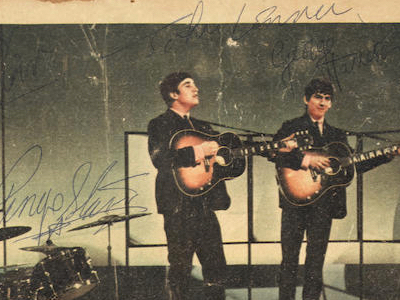 1963 Beatles Autograph Examples