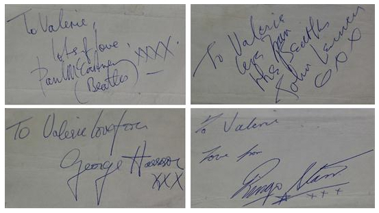 Beatles Autographs 1963