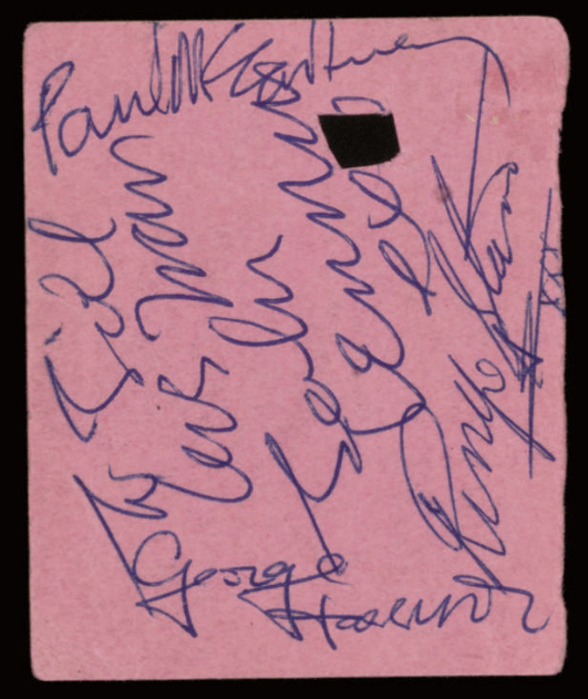 Beatles Autographs 1963