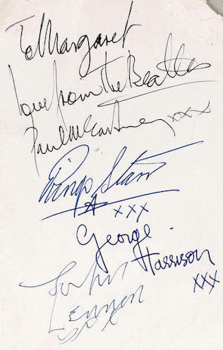 Beatles Autographs 1963