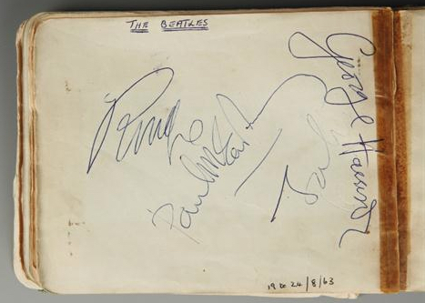 Beatles Autographs 1963