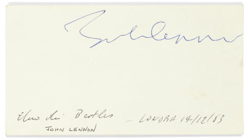 Beatles Autographs 1963