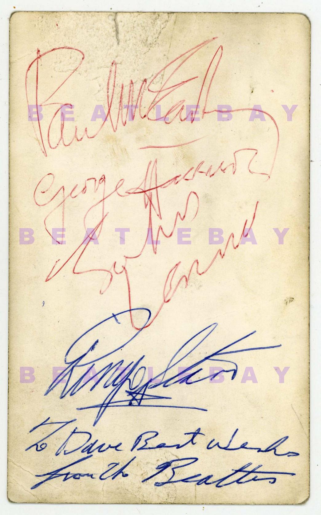 Beatles Autographs 1963