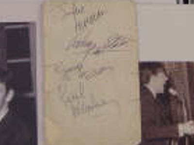 1963 Beatles Autograph Examples