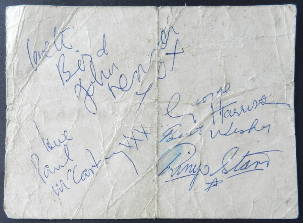 Beatles Autographs 1963