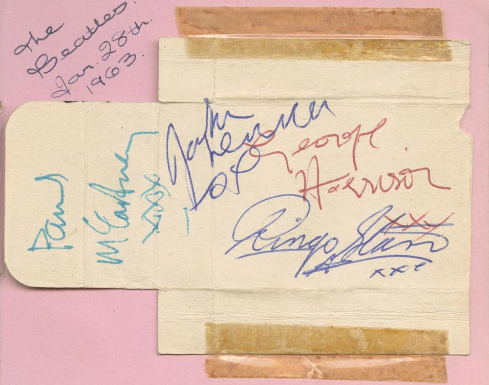 Beatles Autographs 1963