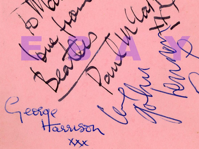 1963 Beatles Autograph Examples