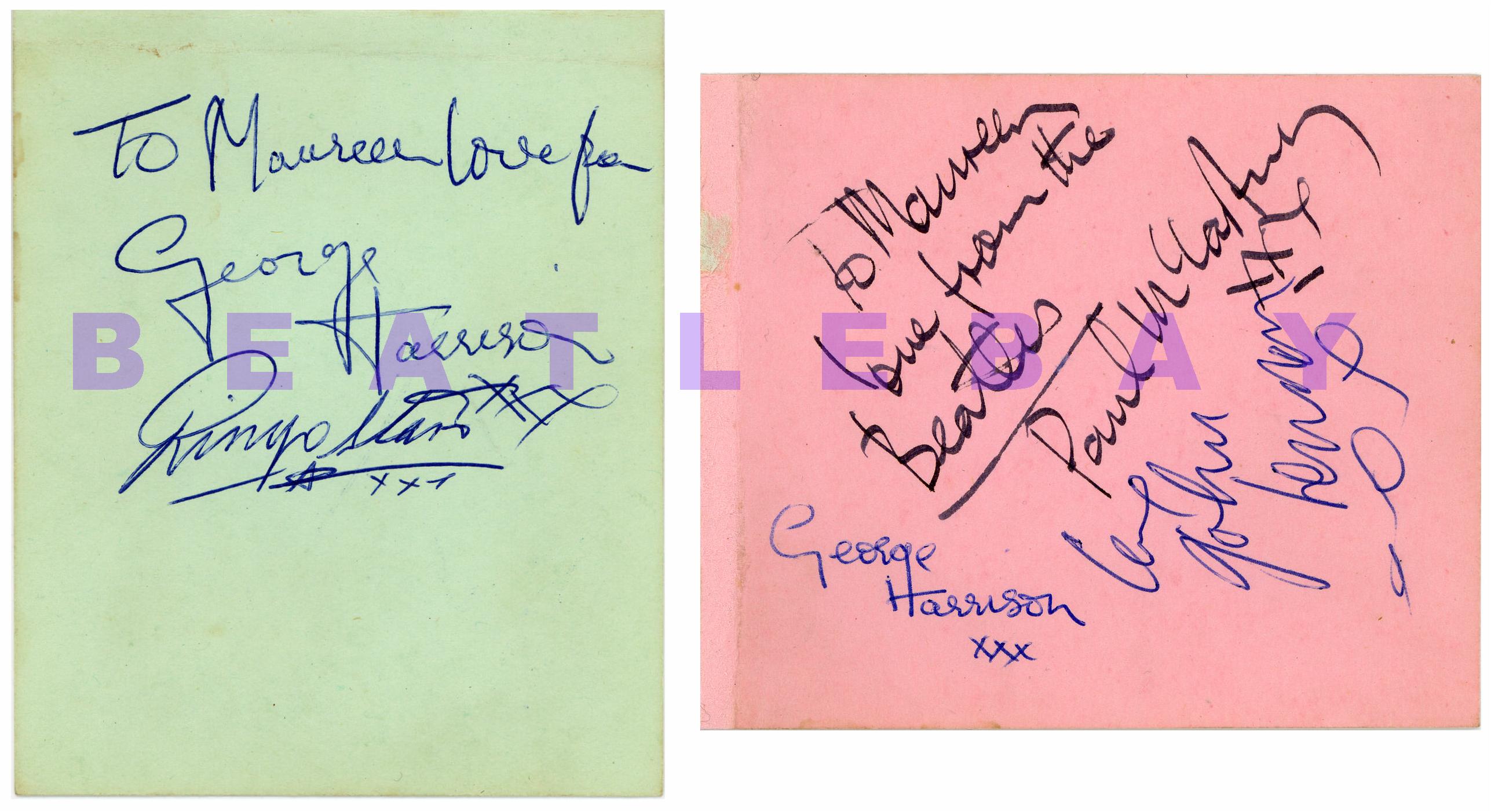 Beatles Autographs 1963