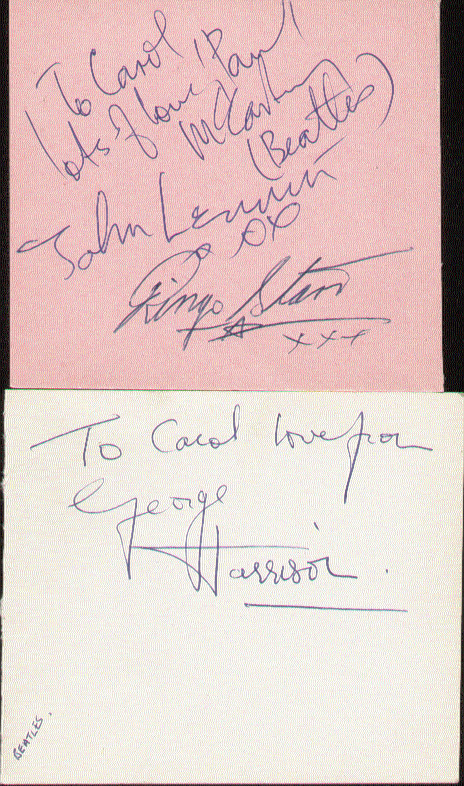 Beatles Autographs 1963