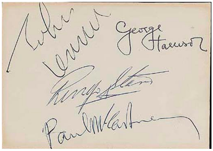 Beatles Autographs 1963