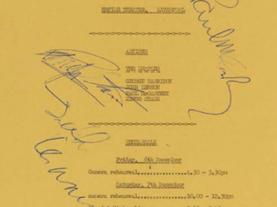 1963 Beatles Autograph Examples