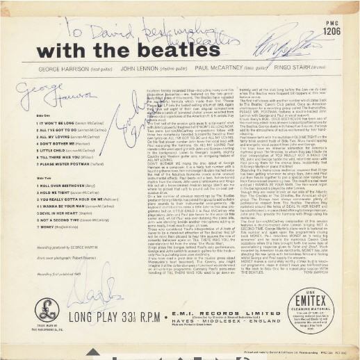 Beatles Autographs 1963