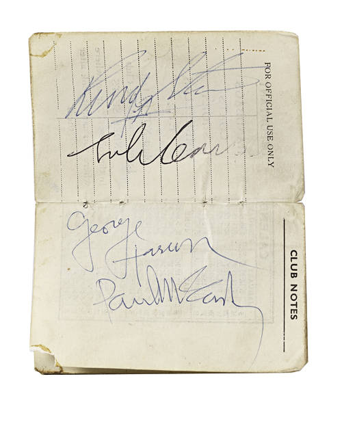 Beatles Autographs 1963