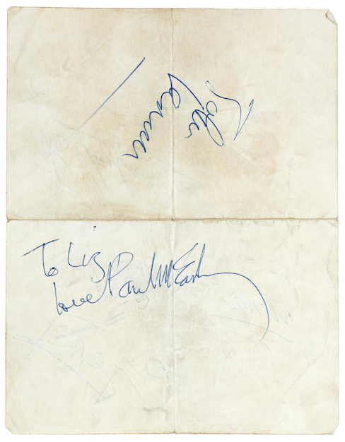 Beatles Autographs 1963