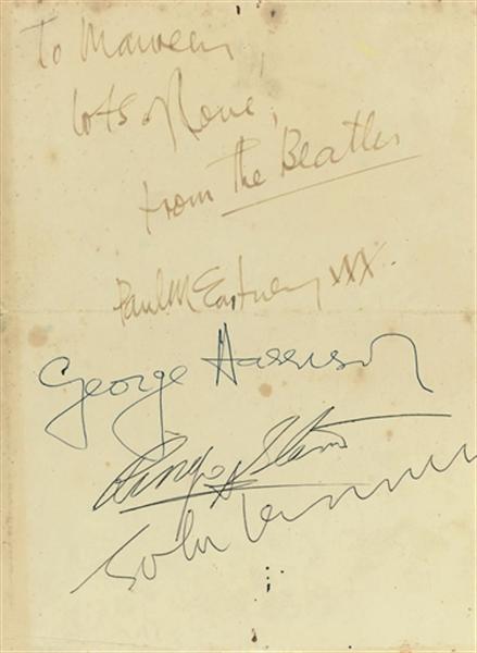 Beatles Autographs 1963