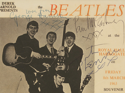 1963 Beatles Autograph Examples