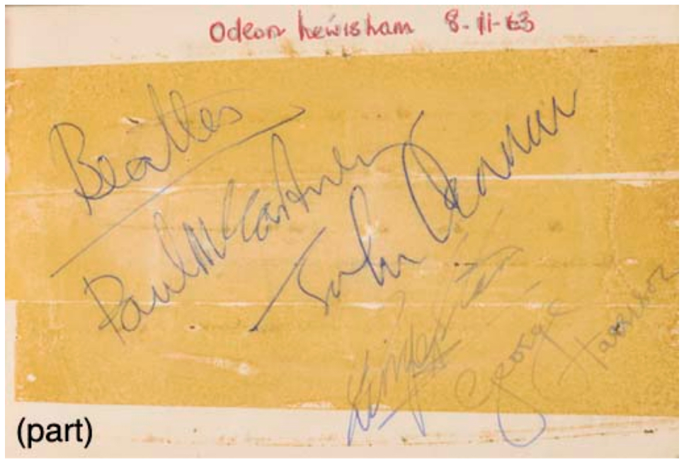 Beatles Autographs 1963