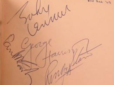 1963 Beatles Autograph Examples