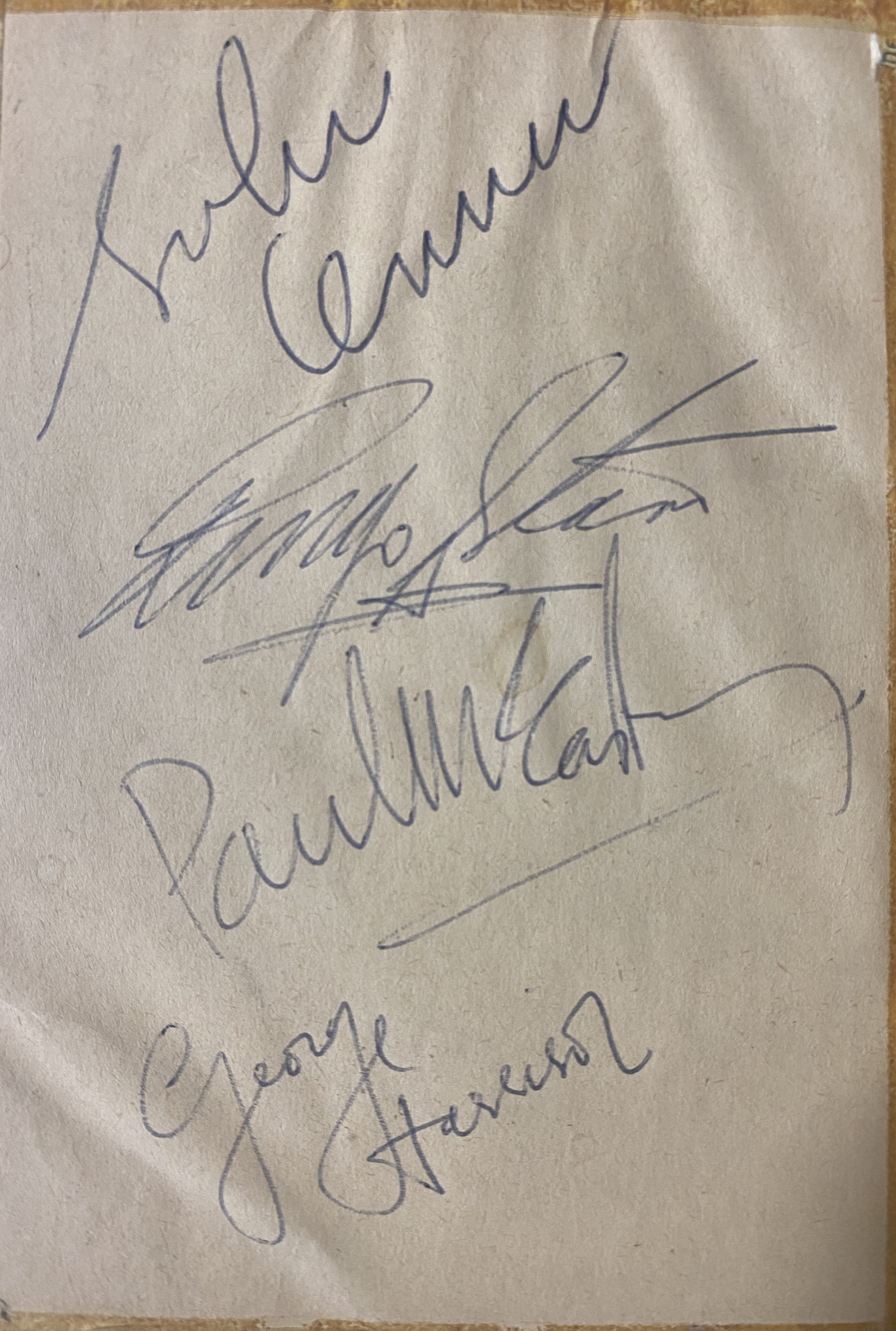 Beatles Autographs 1964