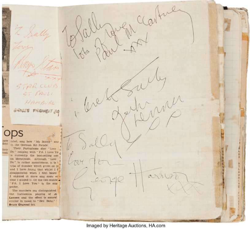 Beatles Autographs 1962