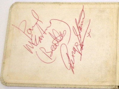 Beatles Autographs 1962