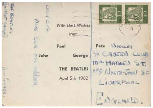 Beatles Autographs 1962