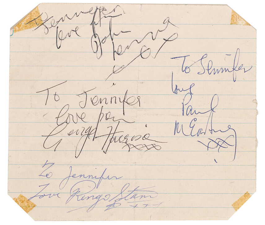 Beatles Autographs 1962