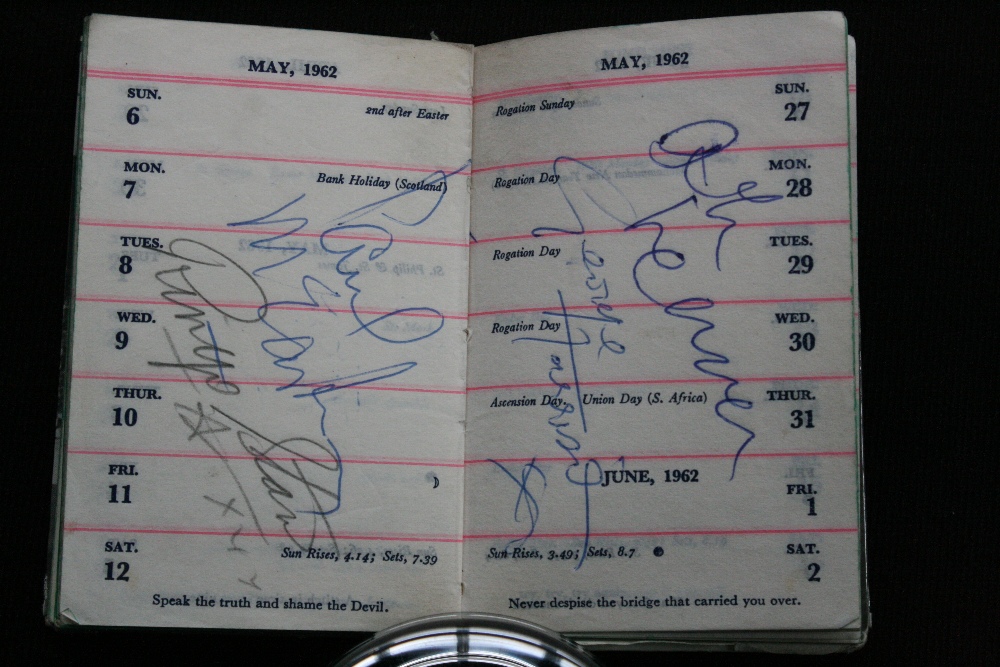 Beatles Autographs 1962