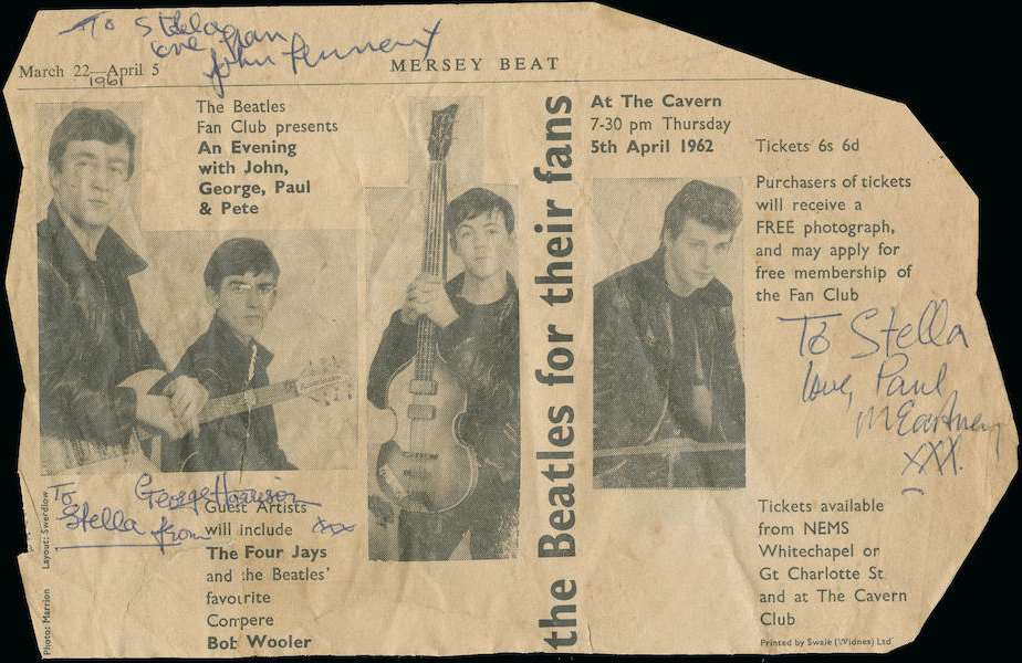 Beatles Autographs 1962