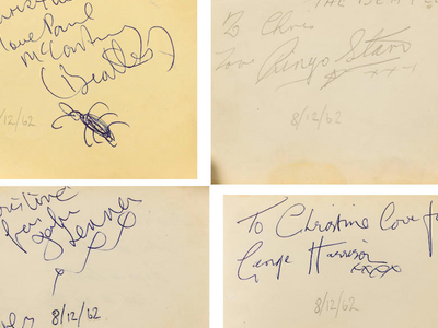 1962 Beatles Autograph Examples