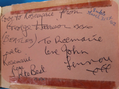 1962 Beatles Autograph Examples